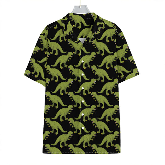 Tyrannosaurus Rex Pattern Print Hawaiian Shirt