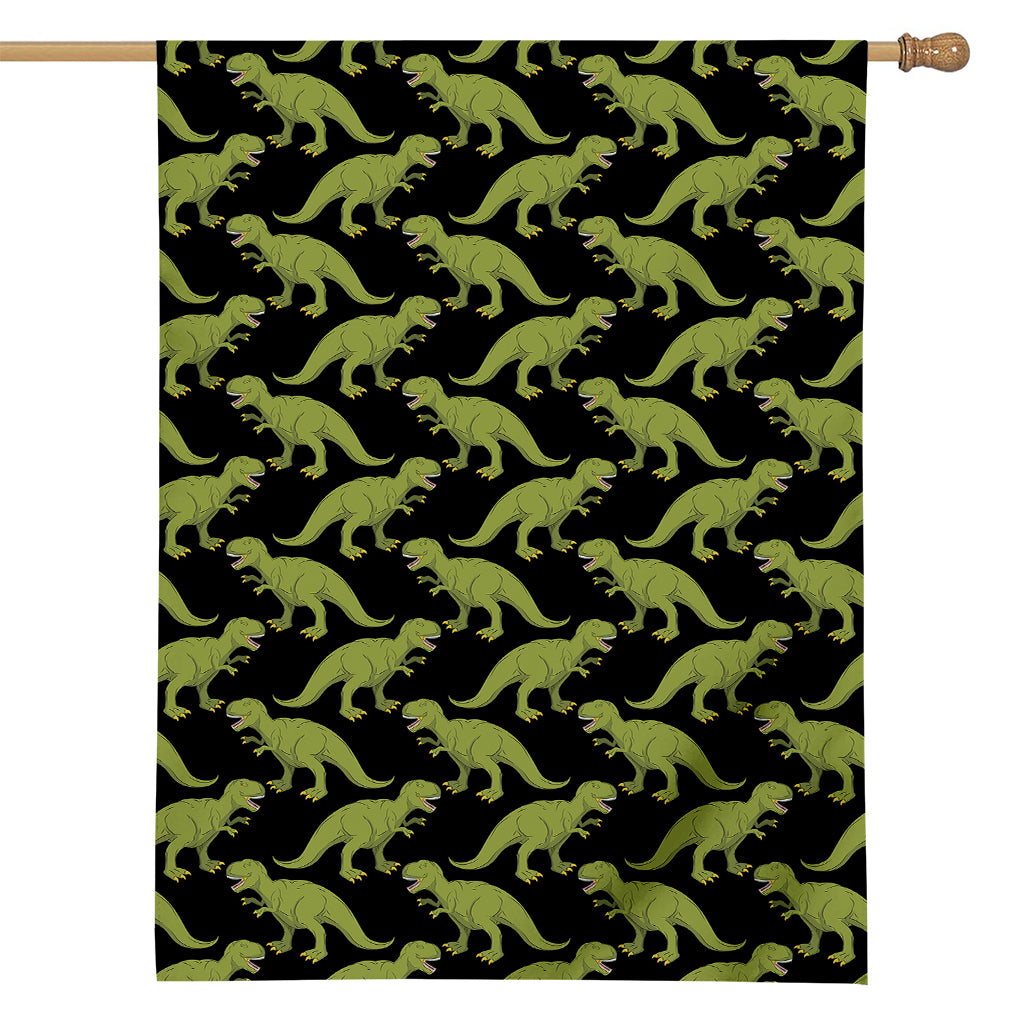 Tyrannosaurus Rex Pattern Print House Flag