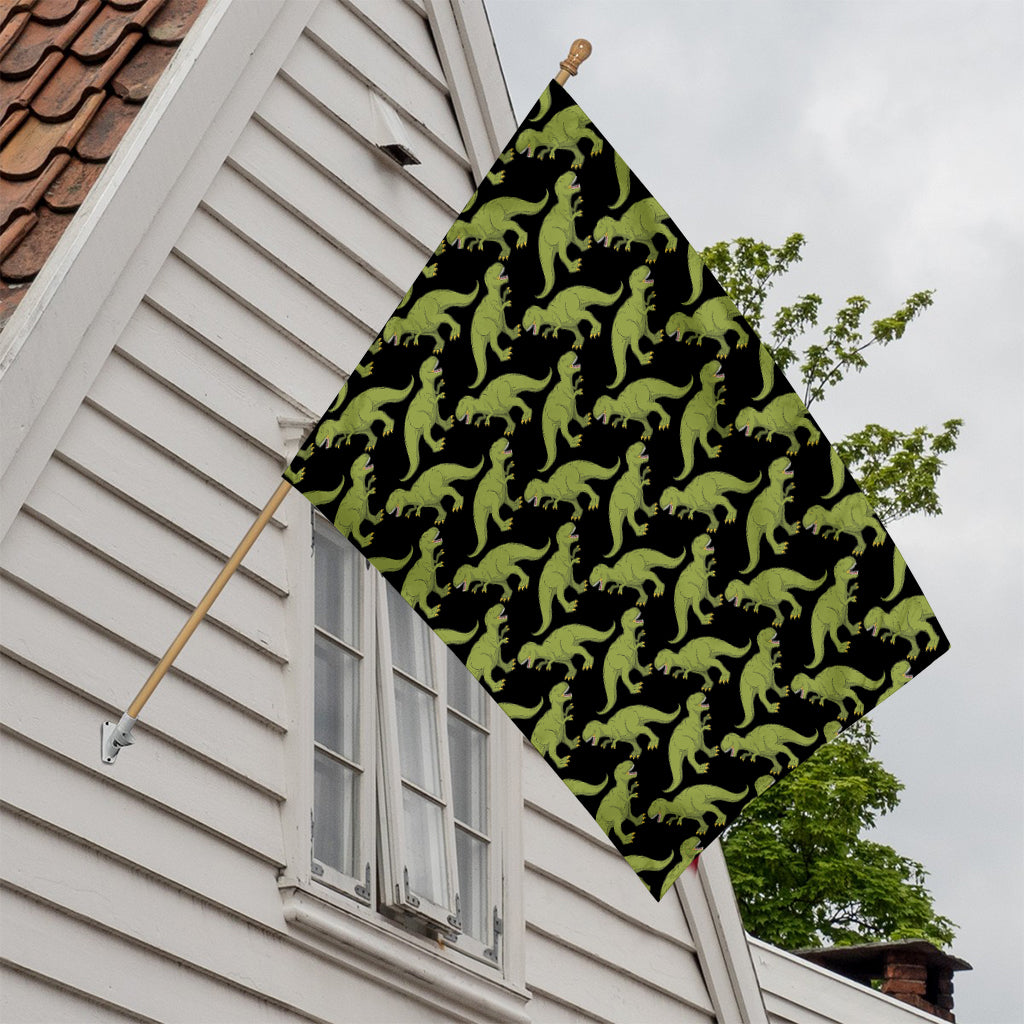Tyrannosaurus Rex Pattern Print House Flag