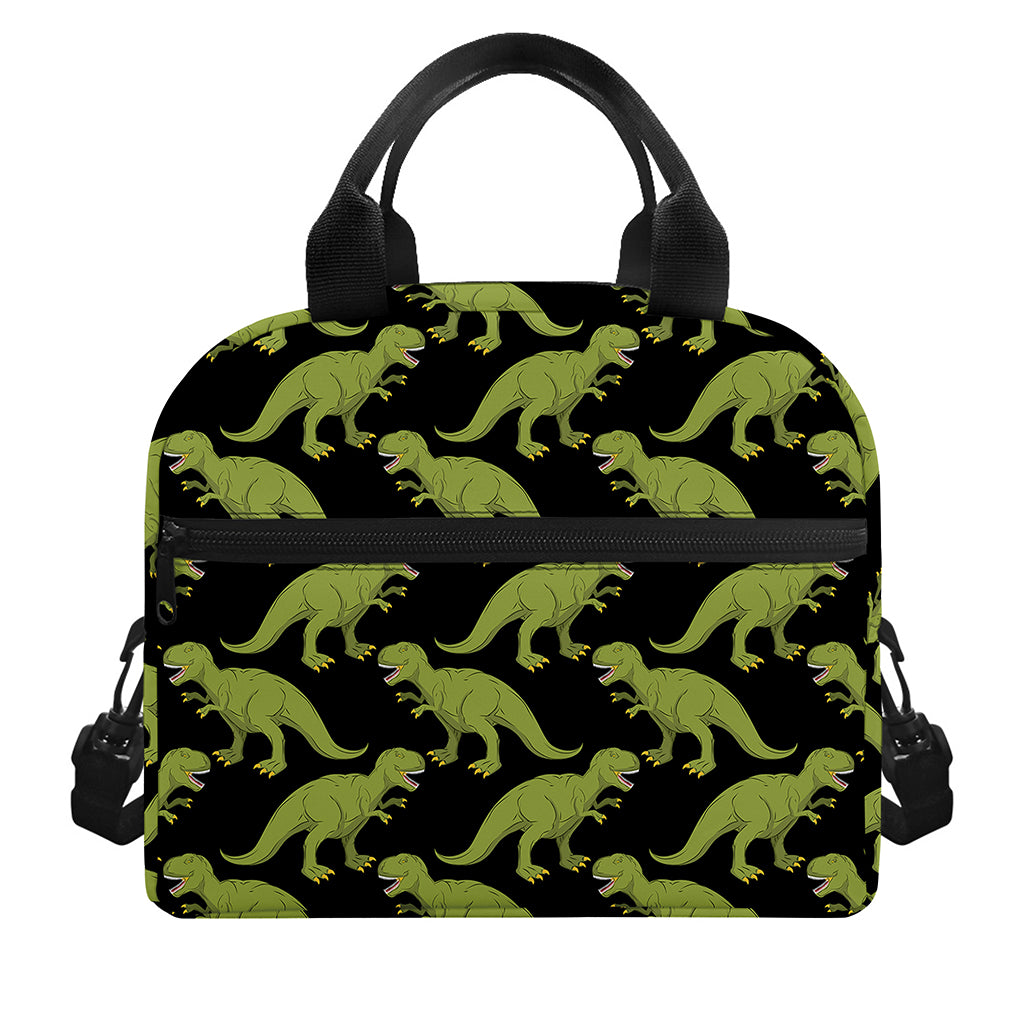 Tyrannosaurus Rex Pattern Print Insulated Lunch Bag