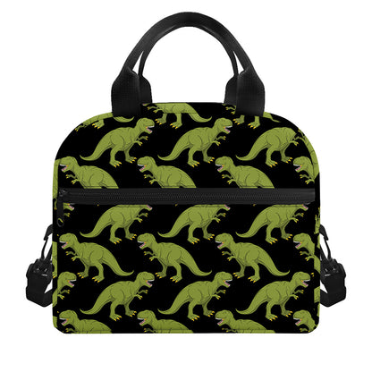 Tyrannosaurus Rex Pattern Print Insulated Lunch Bag
