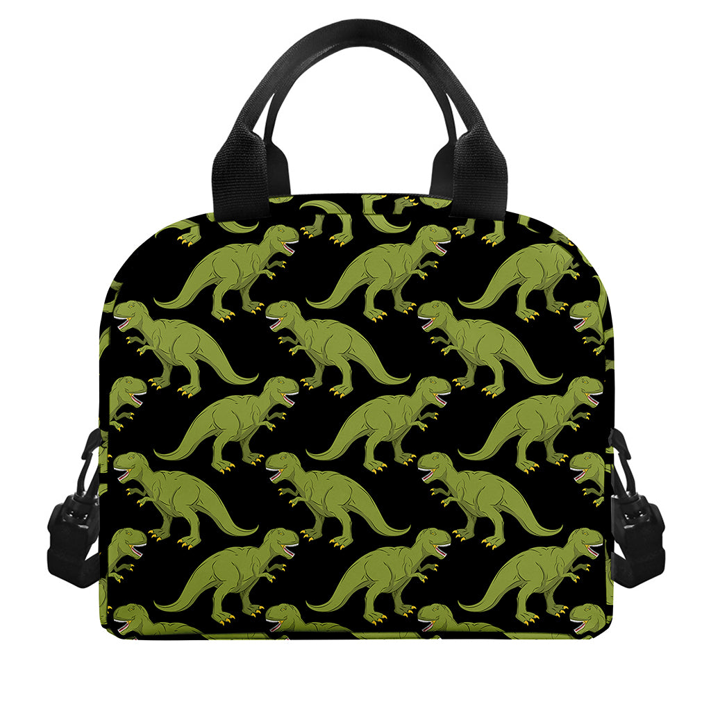 Tyrannosaurus Rex Pattern Print Insulated Lunch Bag