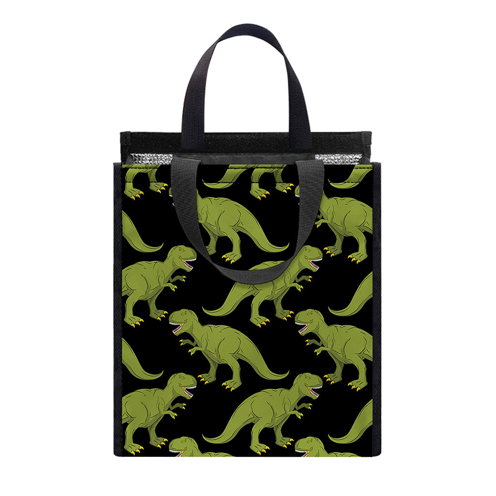 Tyrannosaurus Rex Pattern Print Insulated Lunch Tote