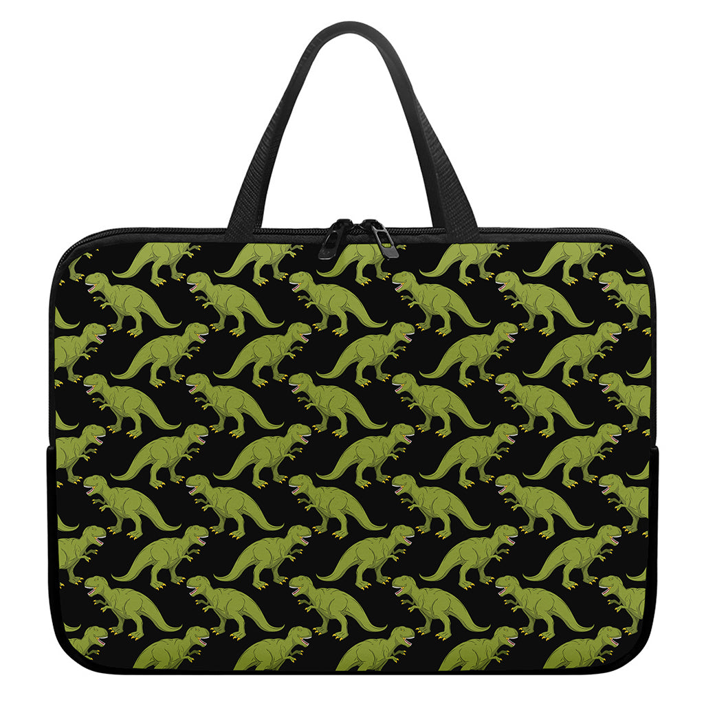 Tyrannosaurus Rex Pattern Print Laptop Sleeve With Handle