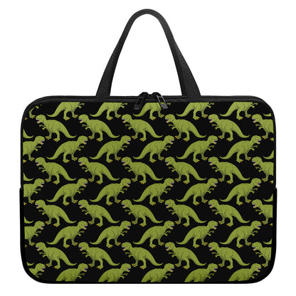 Tyrannosaurus Rex Pattern Print Laptop Sleeve With Handle