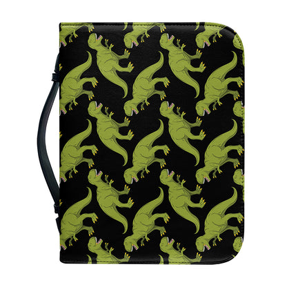 Tyrannosaurus Rex Pattern Print Leather Bible Cover