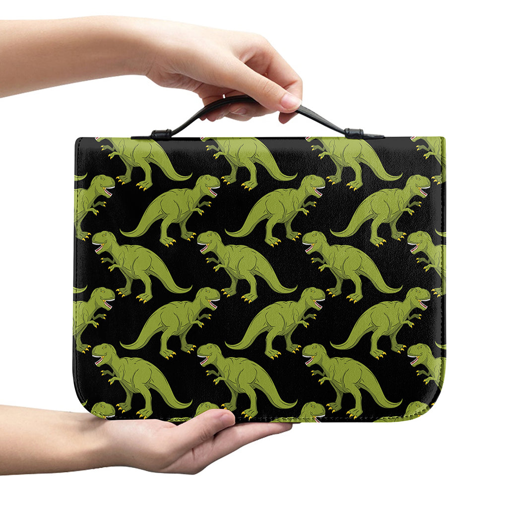 Tyrannosaurus Rex Pattern Print Leather Bible Cover