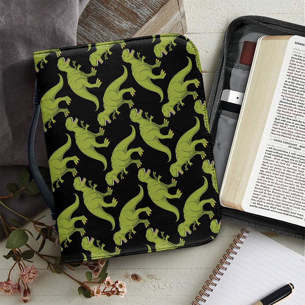 Tyrannosaurus Rex Pattern Print Leather Bible Cover