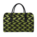 Tyrannosaurus Rex Pattern Print Leather Duffel Bag