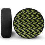 Tyrannosaurus Rex Pattern Print Leather Spare Tire Cover