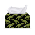 Tyrannosaurus Rex Pattern Print Leather Tissue Box Cover