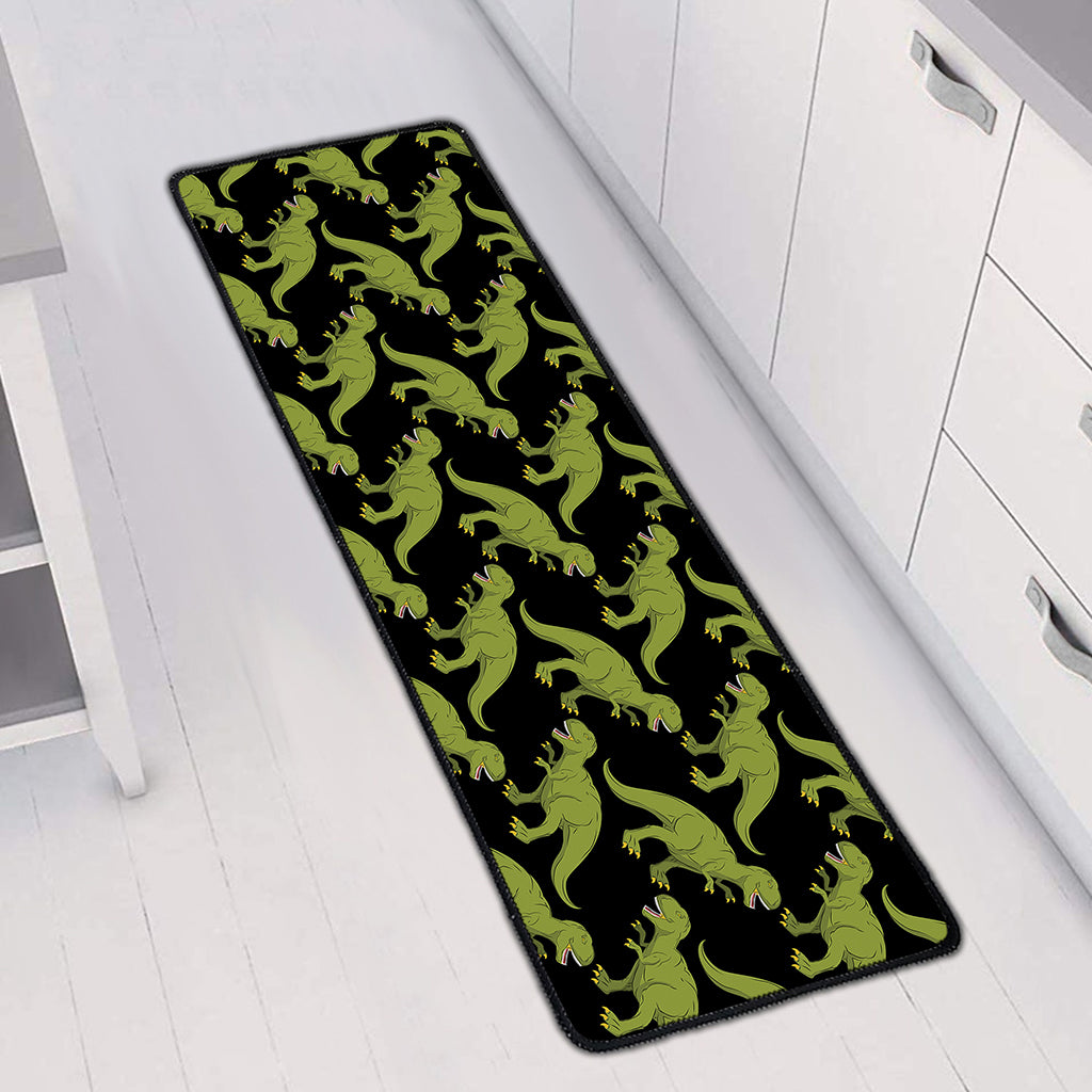 Tyrannosaurus Rex Pattern Print Long Kitchen Mat
