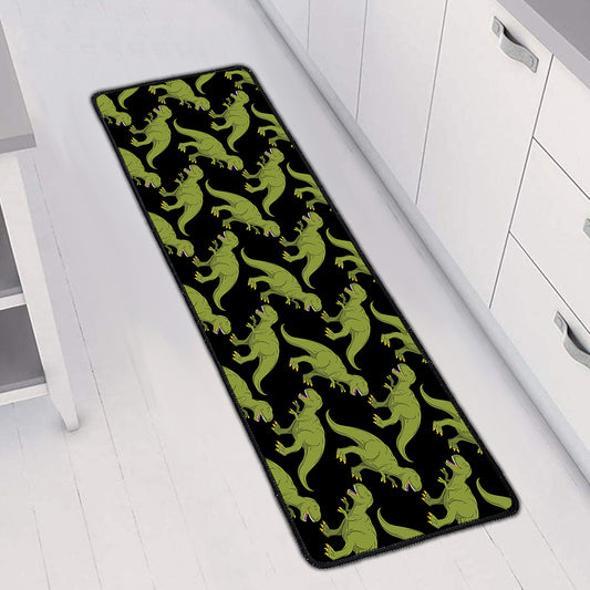 Tyrannosaurus Rex Pattern Print Long Kitchen Mat