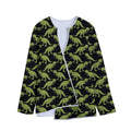 Tyrannosaurus Rex Pattern Print Long Sleeve Short Coat