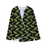 Tyrannosaurus Rex Pattern Print Long Sleeve Short Coat