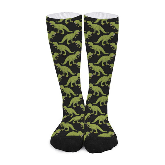 Tyrannosaurus Rex Pattern Print Long Socks