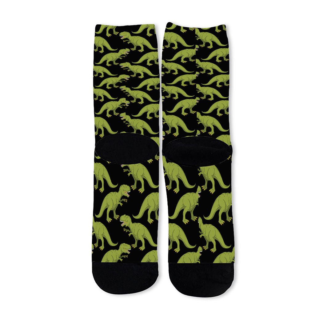 Tyrannosaurus Rex Pattern Print Long Socks