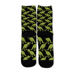Tyrannosaurus Rex Pattern Print Long Socks
