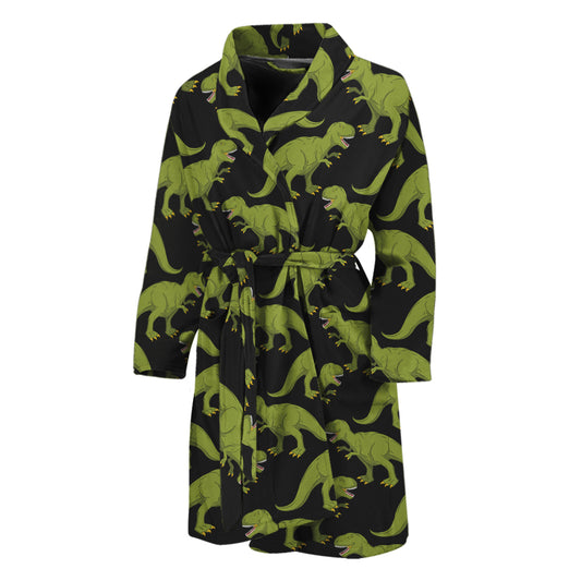 Tyrannosaurus Rex Pattern Print Men's Bathrobe
