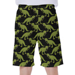 Tyrannosaurus Rex Pattern Print Men's Beach Shorts