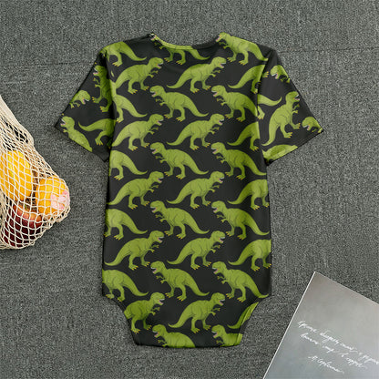 Tyrannosaurus Rex Pattern Print Men's Bodysuit