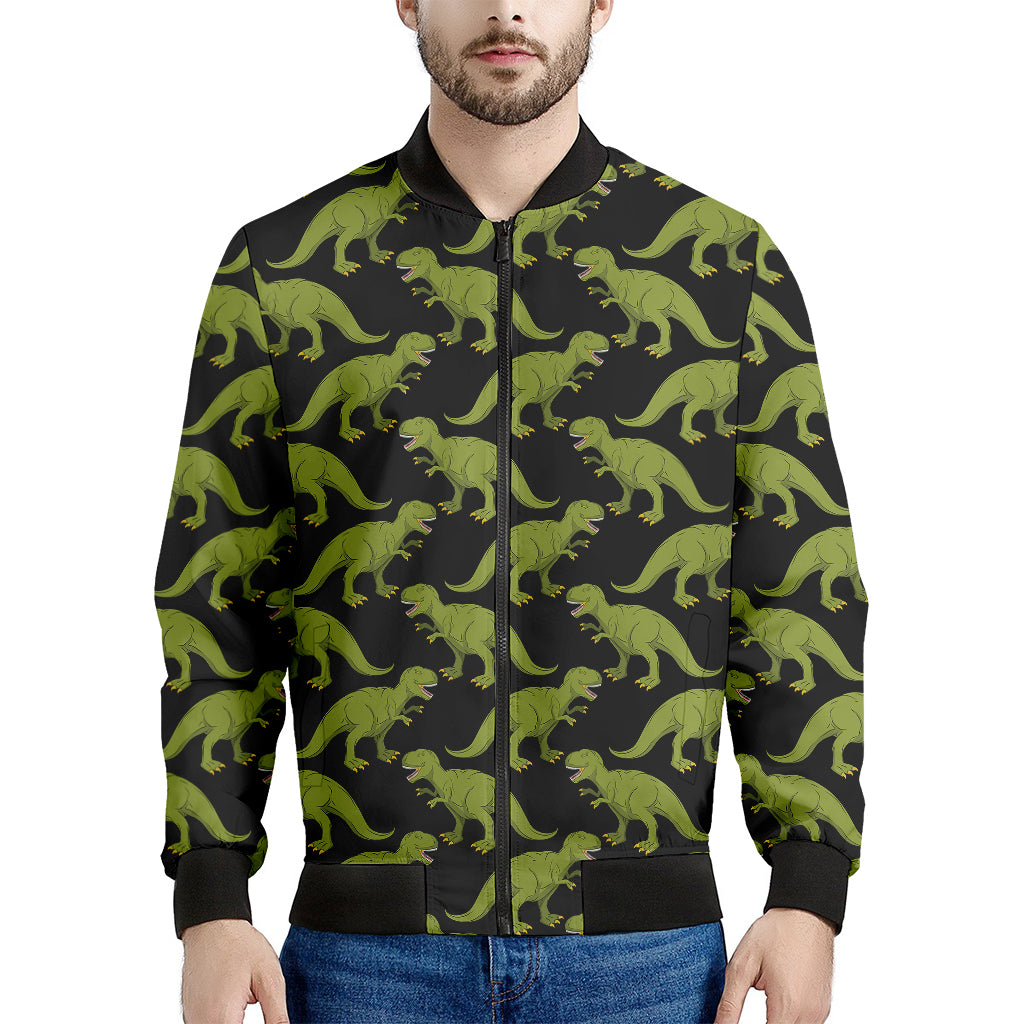Tyrannosaurus Rex Pattern Print Men's Bomber Jacket
