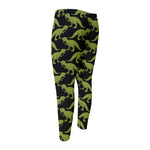Tyrannosaurus Rex Pattern Print Men's Compression Pants