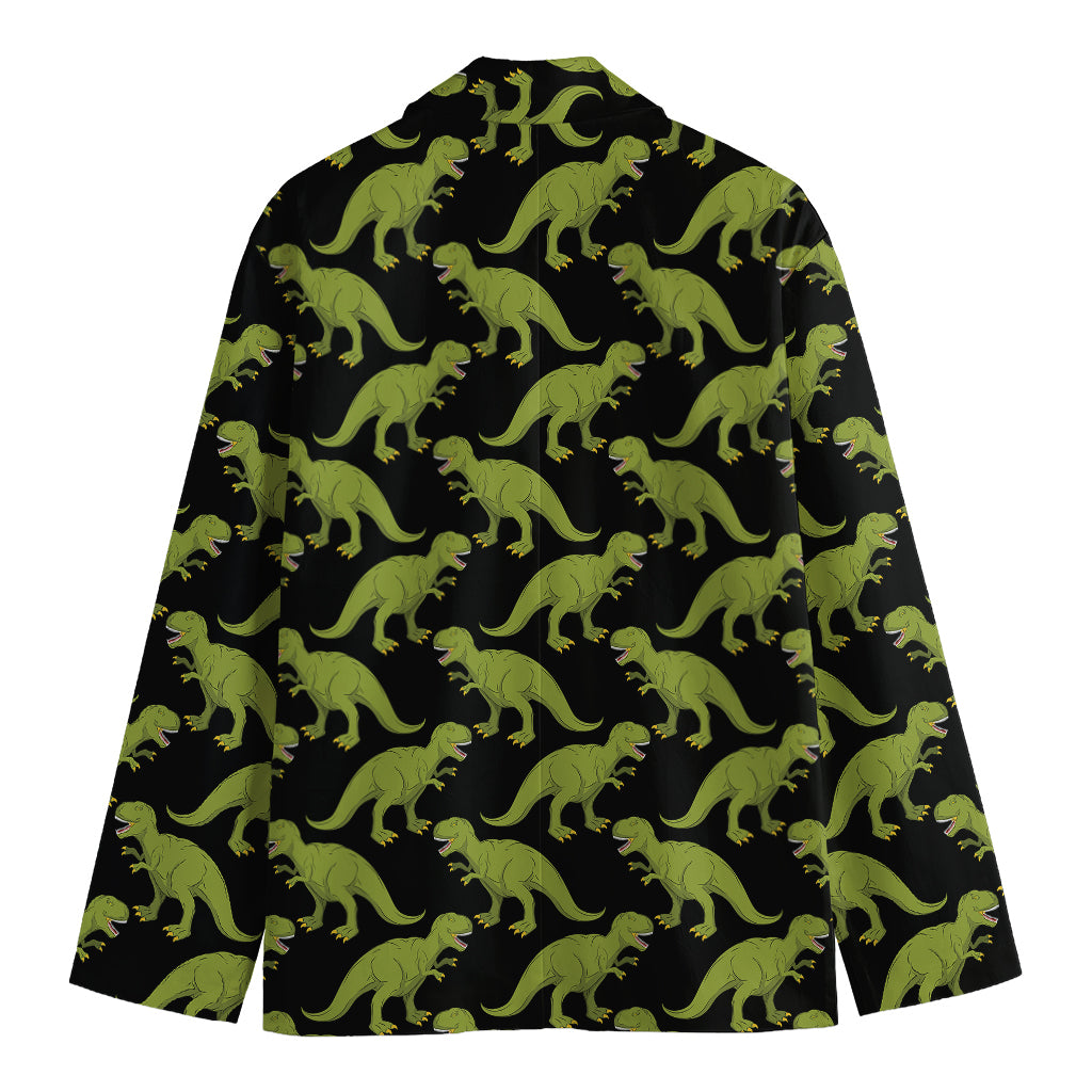 Tyrannosaurus Rex Pattern Print Men's Cotton Blazer