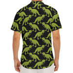 Tyrannosaurus Rex Pattern Print Men's Deep V-Neck Shirt