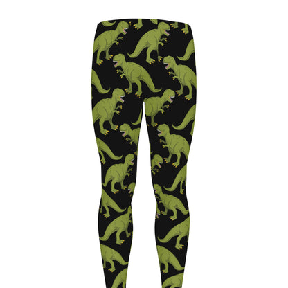 Tyrannosaurus Rex Pattern Print Men's leggings