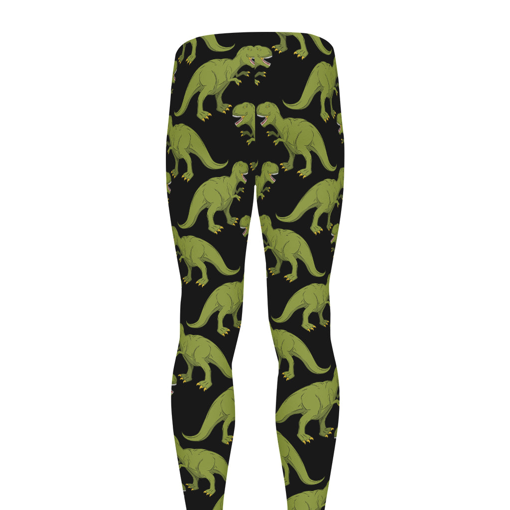 Tyrannosaurus Rex Pattern Print Men's leggings