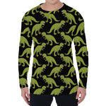 Tyrannosaurus Rex Pattern Print Men's Long Sleeve T-Shirt