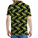 Tyrannosaurus Rex Pattern Print Men's Polo Shirt