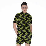 Tyrannosaurus Rex Pattern Print Men's Rompers
