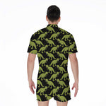 Tyrannosaurus Rex Pattern Print Men's Rompers