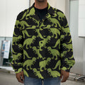 Tyrannosaurus Rex Pattern Print Men's Shirt Jacket