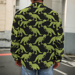 Tyrannosaurus Rex Pattern Print Men's Shirt Jacket