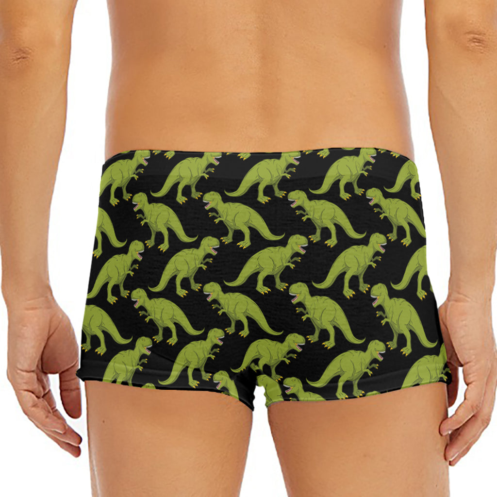 Tyrannosaurus Rex Pattern Print Men's Short Boxer Briefs
