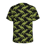 Tyrannosaurus Rex Pattern Print Men's Sports T-Shirt