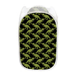 Tyrannosaurus Rex Pattern Print Mesh Laundry Hamper