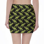 Tyrannosaurus Rex Pattern Print Pencil Mini Skirt