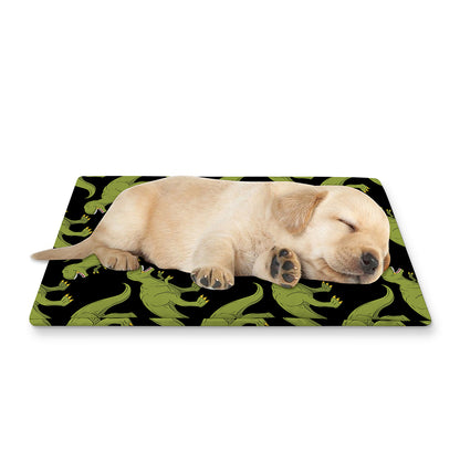 Tyrannosaurus Rex Pattern Print Pet Cooling Mat Cover