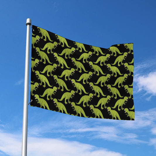 Tyrannosaurus Rex Pattern Print Polyester Flag