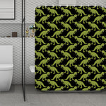 Tyrannosaurus Rex Pattern Print Polyester Shower Curtain