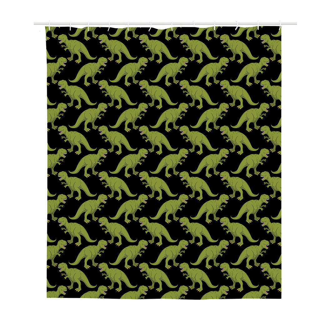 Tyrannosaurus Rex Pattern Print Polyester Shower Curtain