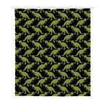 Tyrannosaurus Rex Pattern Print Polyester Shower Curtain