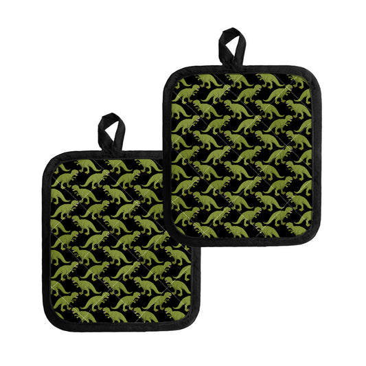 Tyrannosaurus Rex Pattern Print Pot Holders