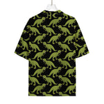 Tyrannosaurus Rex Pattern Print Rayon Hawaiian Shirt