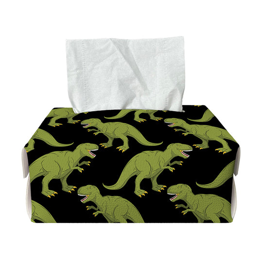 Tyrannosaurus Rex Pattern Print Rectangle Tissue Box Cover