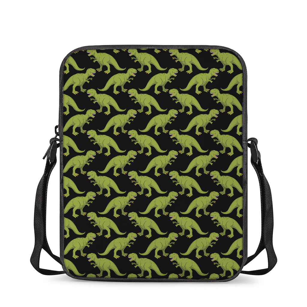 Tyrannosaurus Rex Pattern Print Rectangular Crossbody Bag